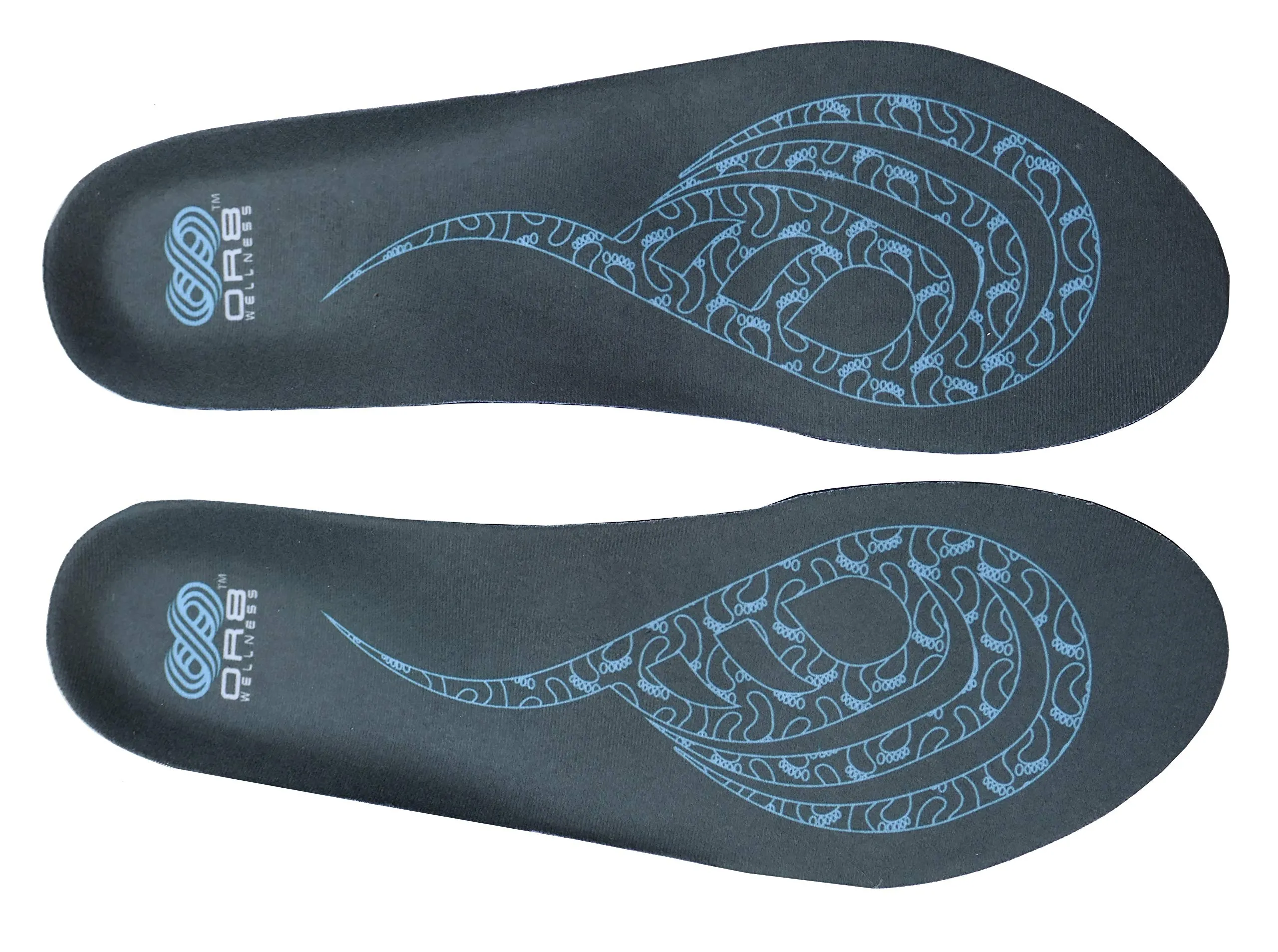 2 Pairs Plantar Fasciitis Orthotic Insoles Arch Support Shoe Boot Inserts Women Men Insole Flat Feet Insert ORTHO ACTIVE Series X-Large 11-12.5