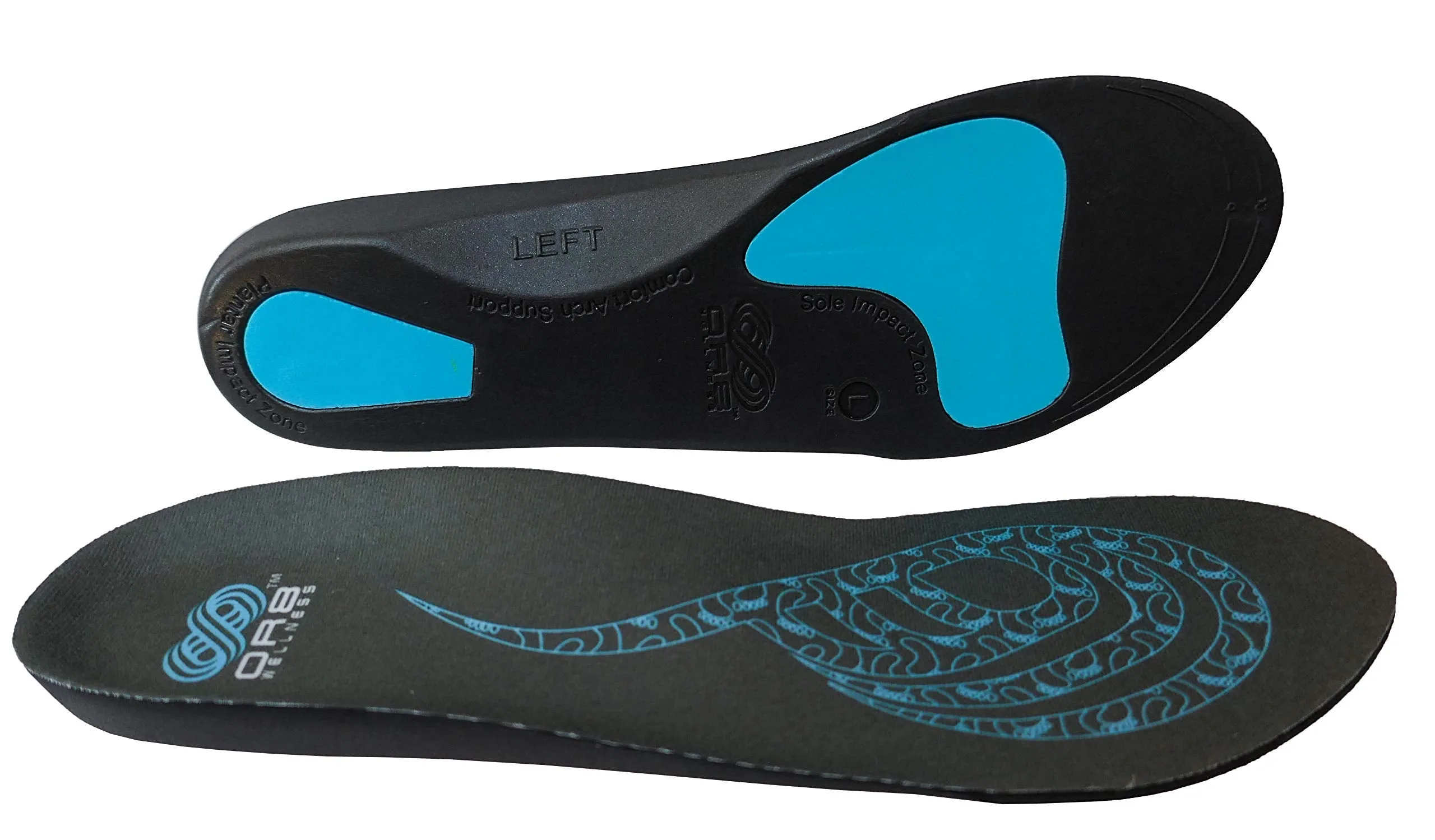 2 Pairs Plantar Fasciitis Orthotic Insoles Arch Support Shoe Boot Inserts Women Men Insole Flat Feet Insert ORTHO ACTIVE Series X-Large 11-12.5