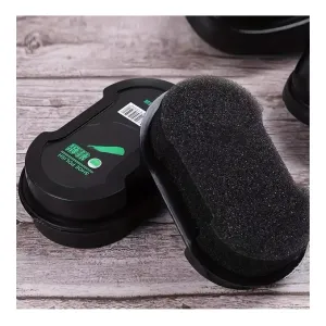 3pcs, Shoe Polish Wax Sponge Brush, Black And Colorless Universal Leather Shoe Maintenance Oil, Double-sided Shoe Polish Sponge, Portable Shoe Cleaning Sponge Brush, Cleaning Supplies, Cleaning Tool, Back To School Supplies