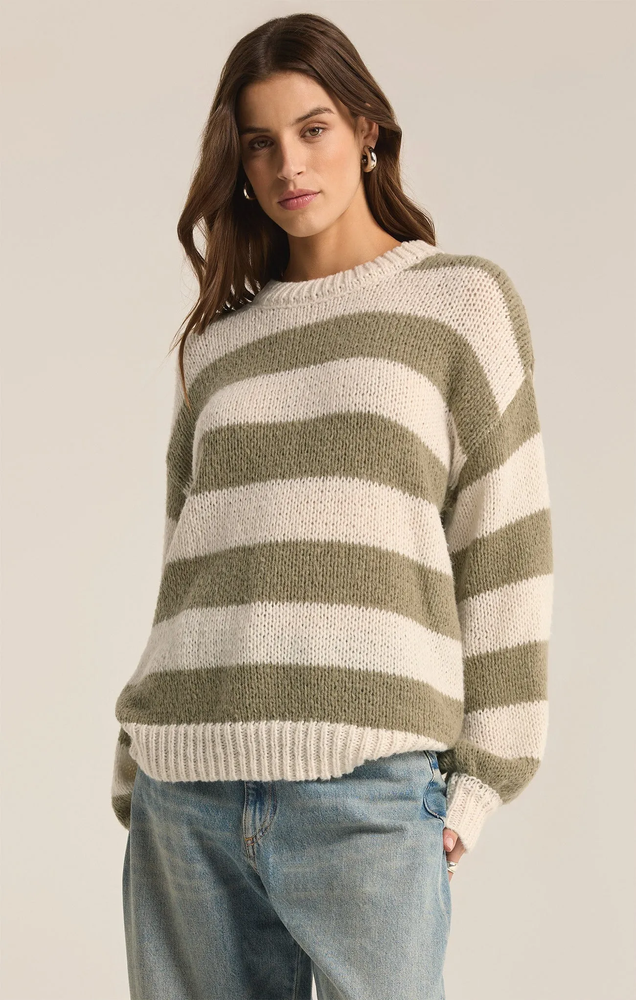 Anders Stripe Crew Neck Sweater