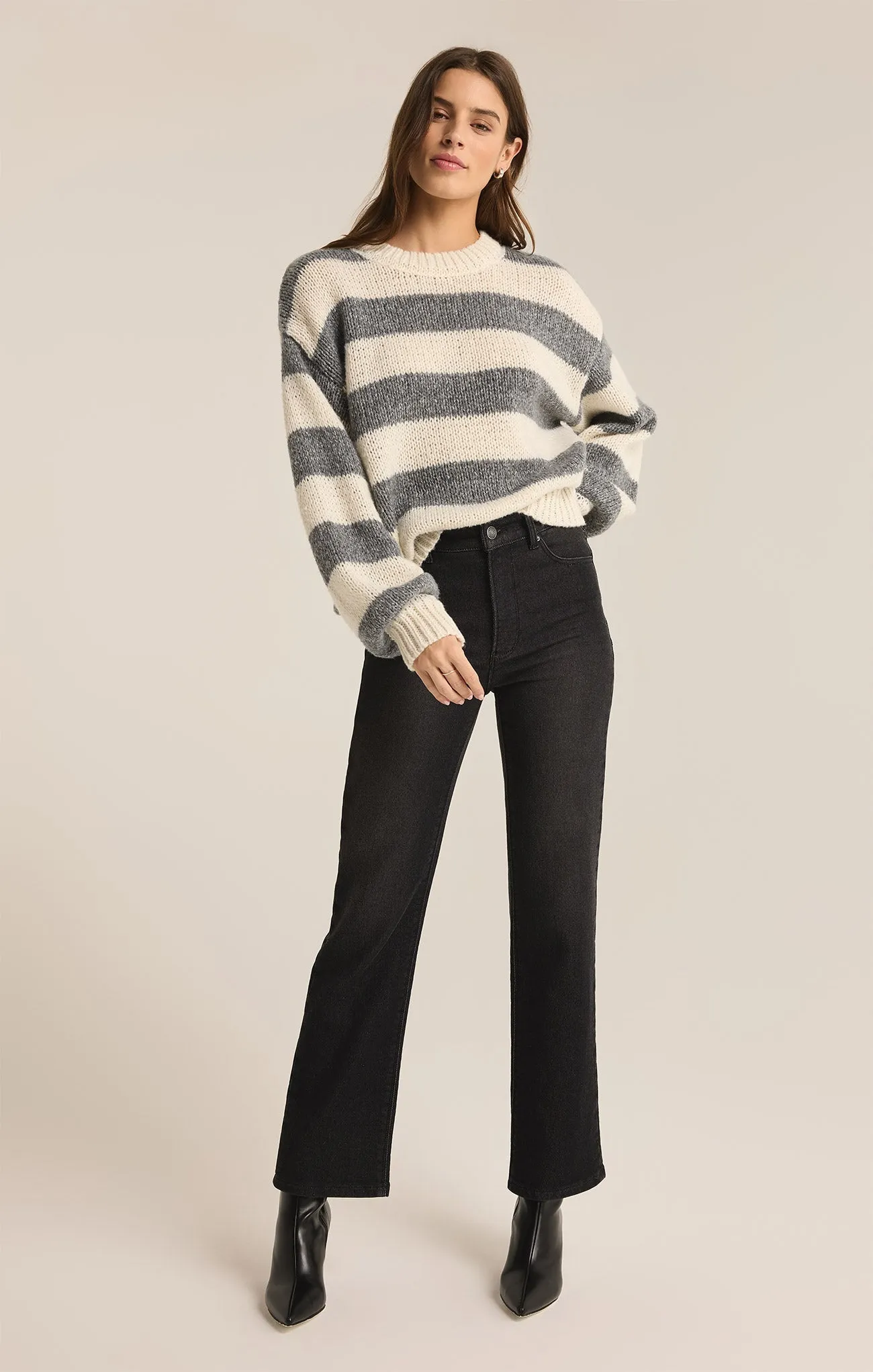 Anders Stripe Crew Neck Sweater