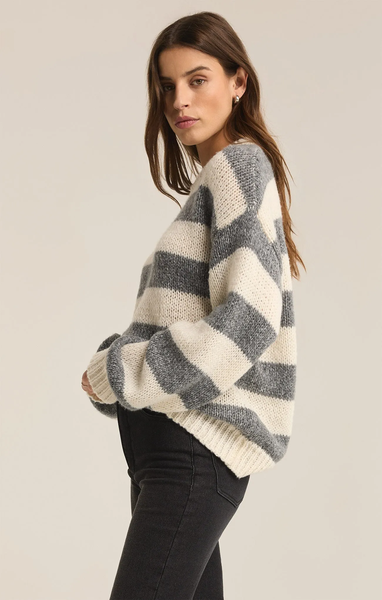 Anders Stripe Crew Neck Sweater