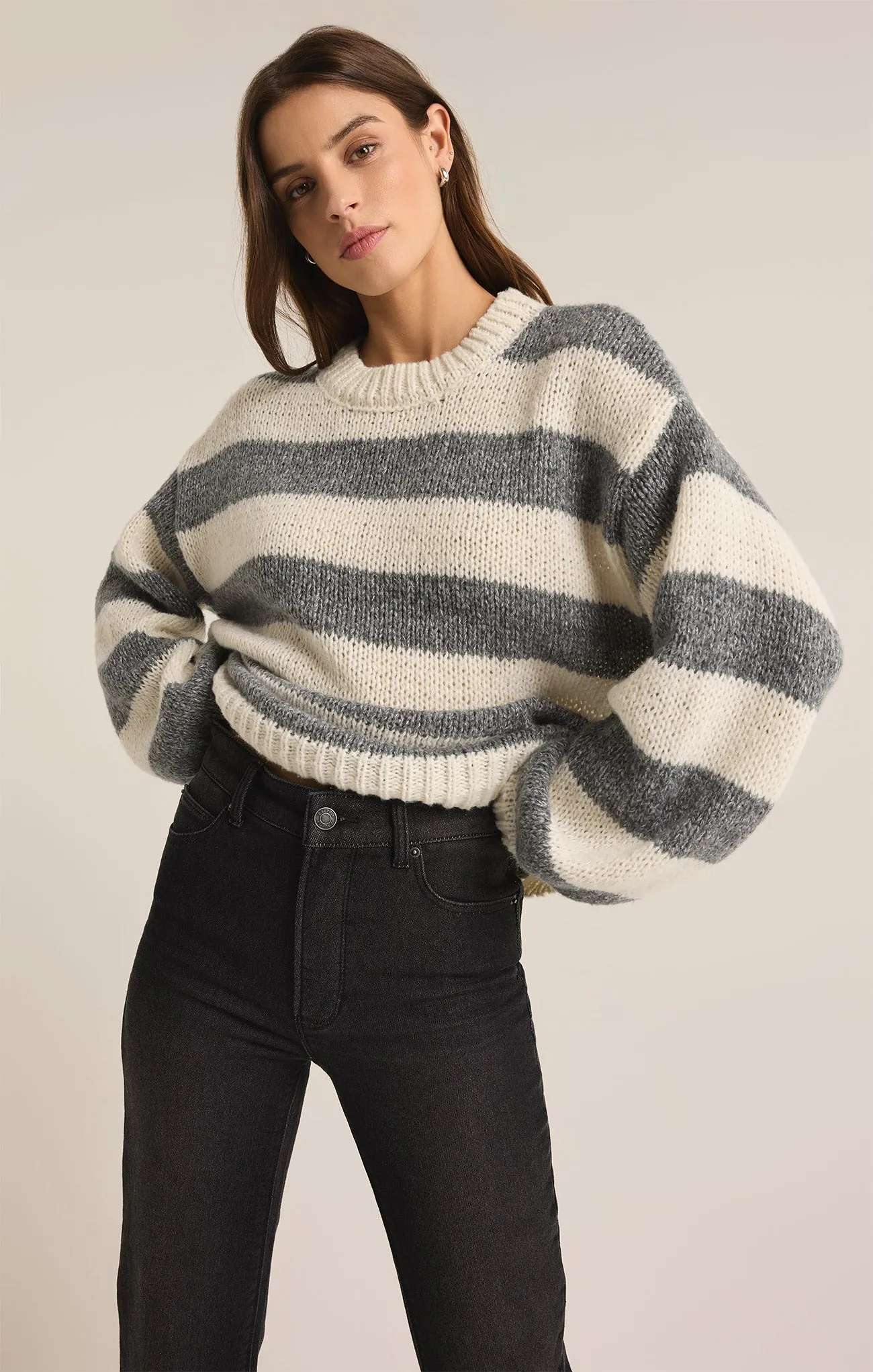 Anders Stripe Crew Neck Sweater