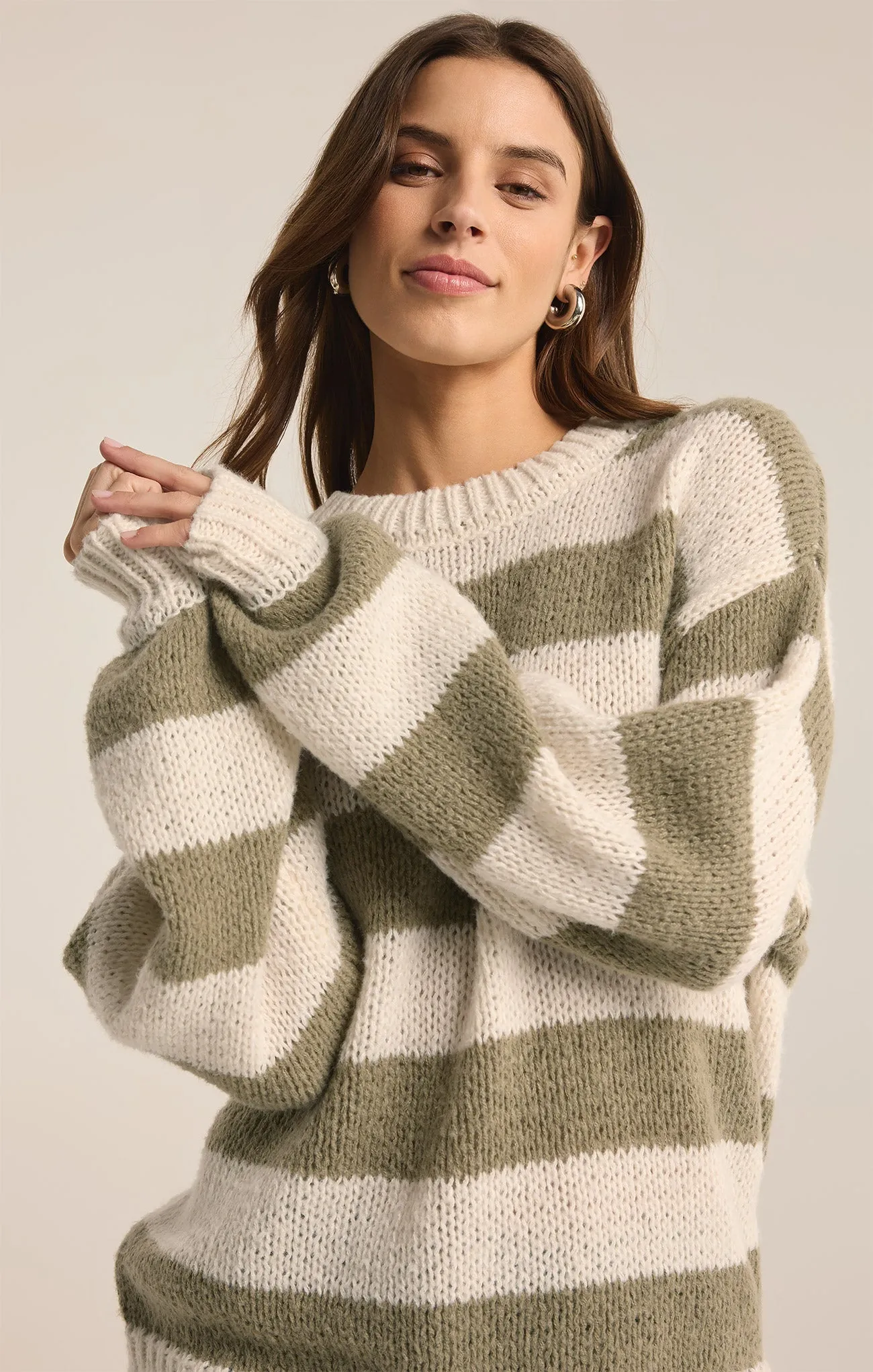 Anders Stripe Crew Neck Sweater