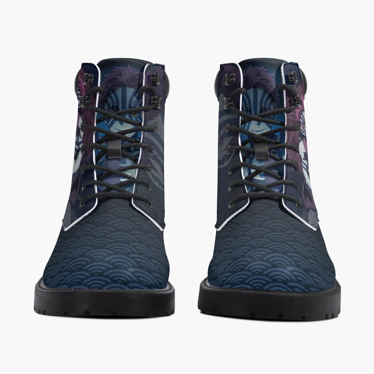Demon Slayer Akaza Casual Leather Boots Anime Shoes