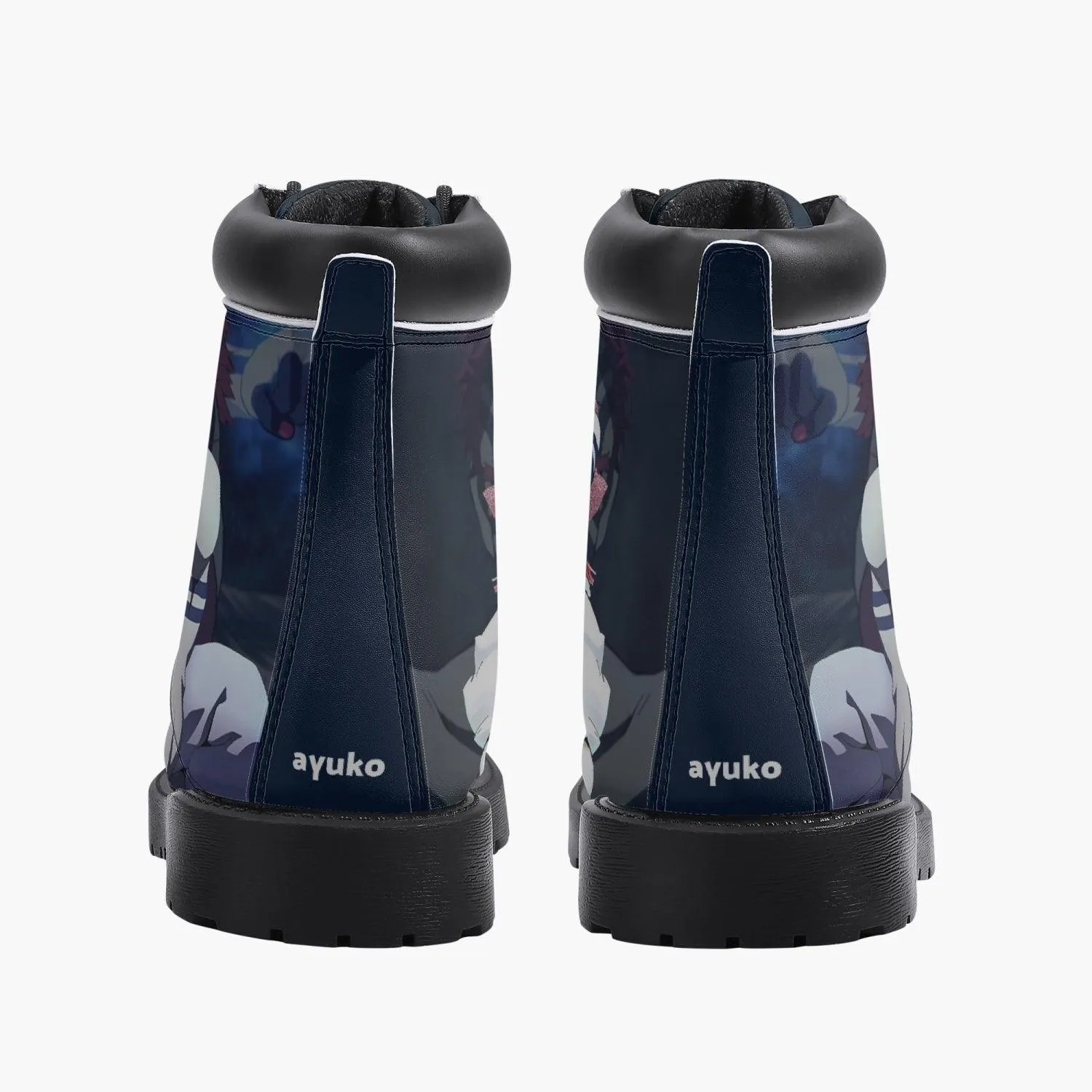 Demon Slayer Akaza Casual Leather Boots Anime Shoes