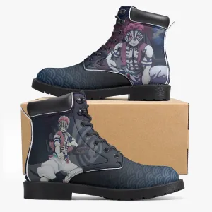 Demon Slayer Akaza Casual Leather Boots Anime Shoes