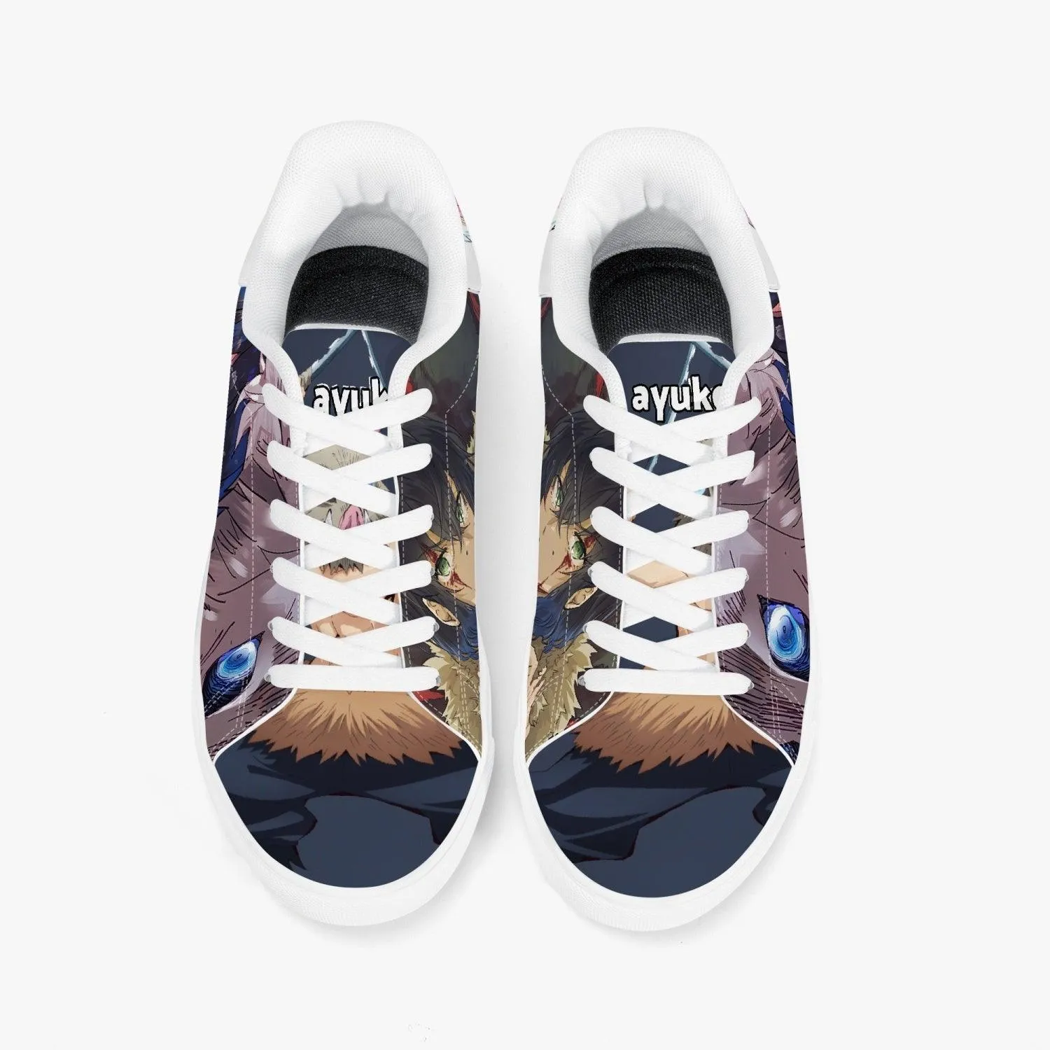 Demon Slayer Hashibira Inosuke Skate Anime Shoes