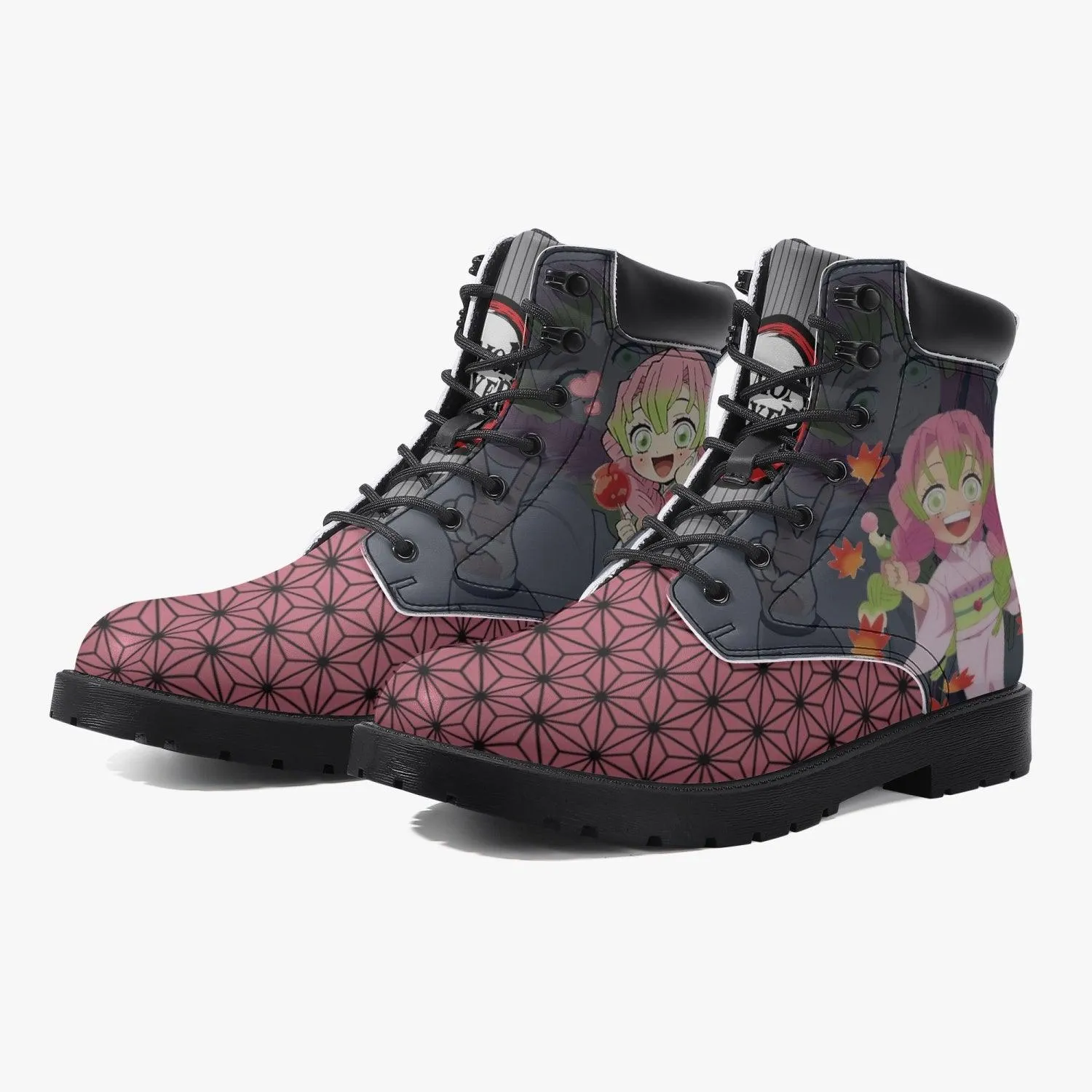 Demon Slayer Mitsuri Kanroji Casual Leather Boots Anime Shoes