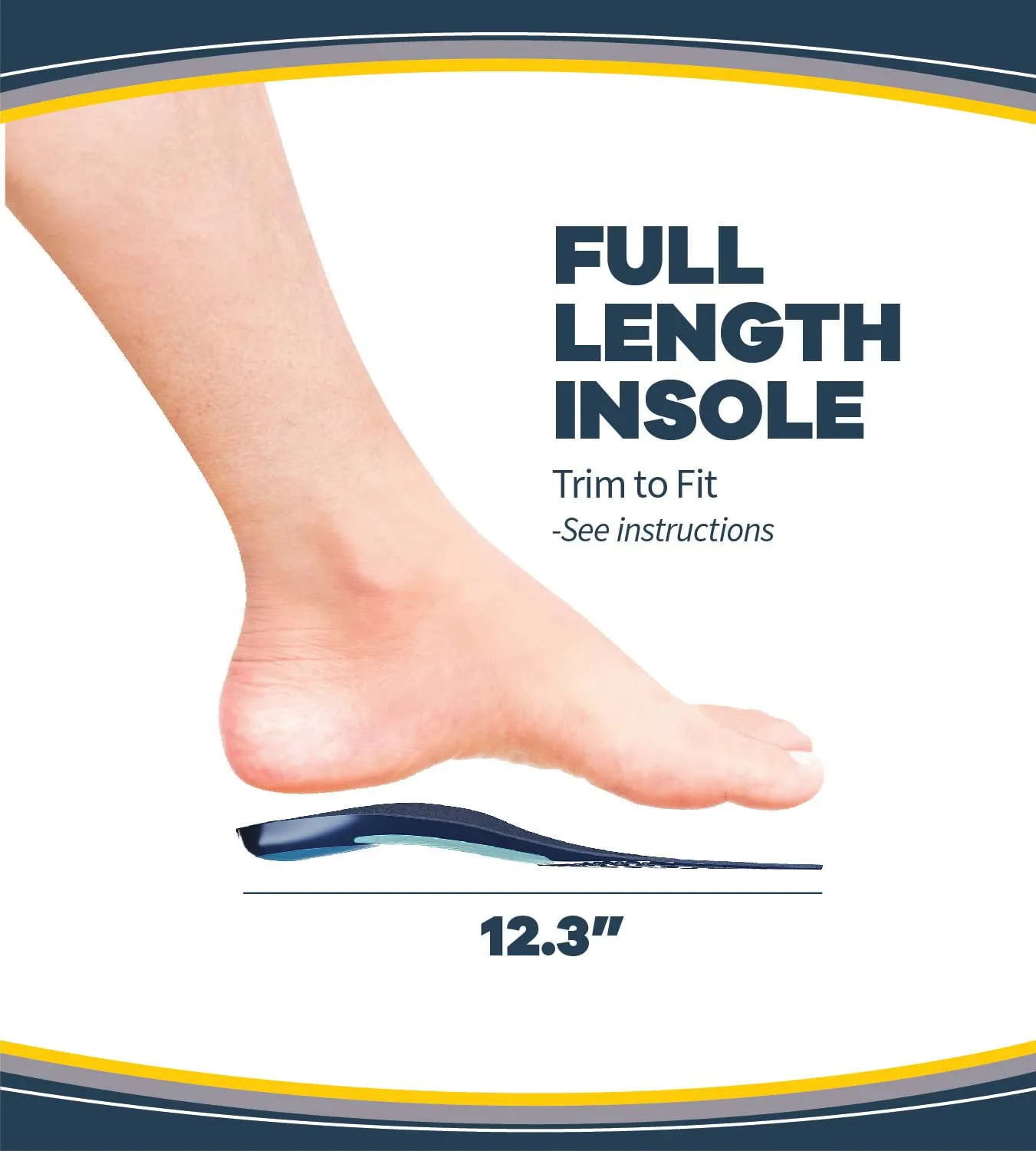 Dr. Scholl’s Plantar Fasciitis Pain Relief Orthotic Insoles, Men's (1 Pair, Sizes 8-13)