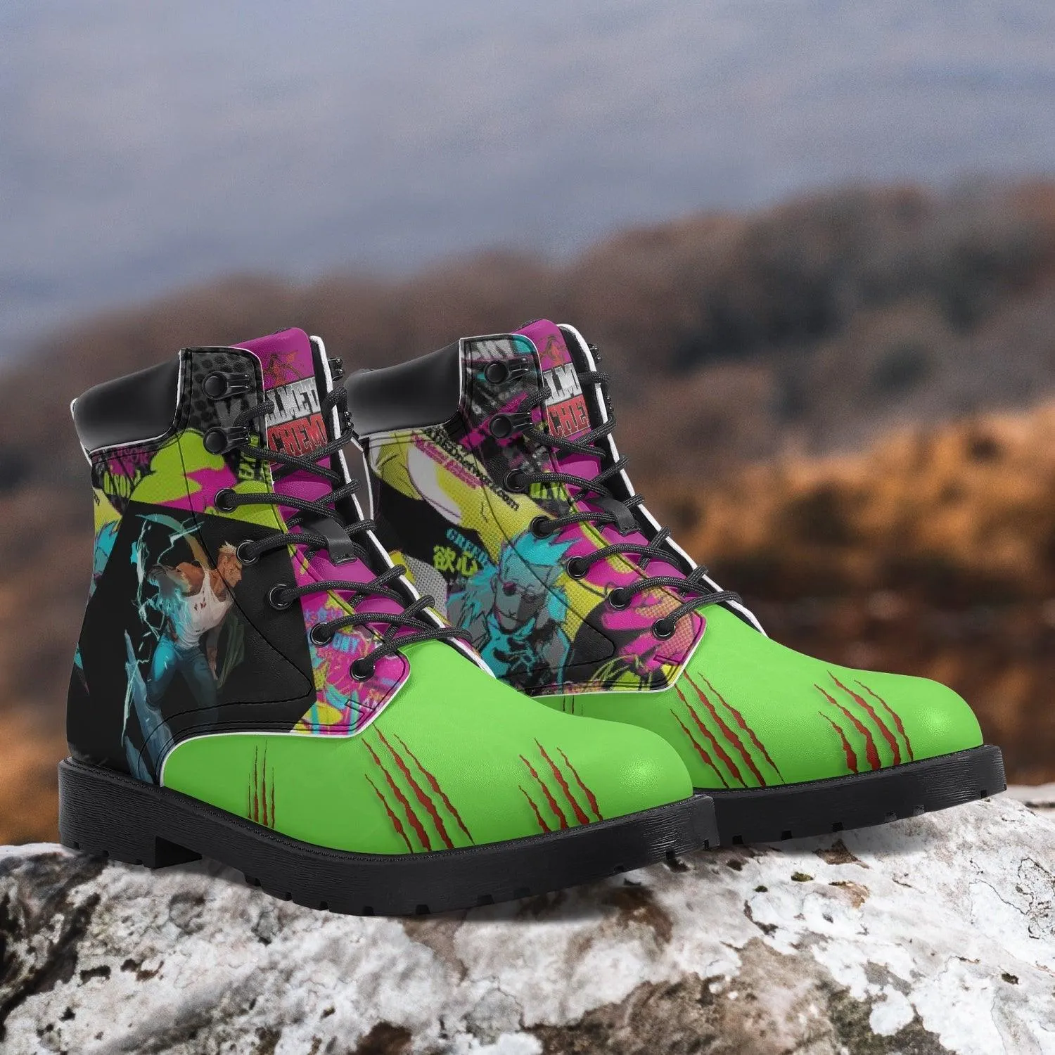 Fullmetal Alchemist Scar All Season Boots Anime Shoes