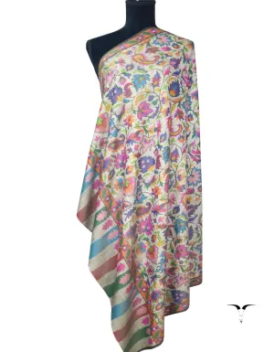 Grey Kani Pashmina Shawl 5074