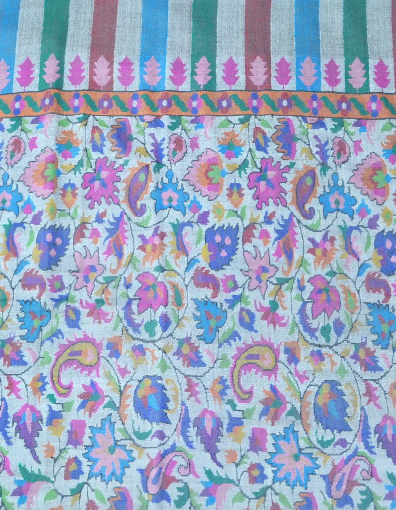 Grey Kani Pashmina Shawl 5074