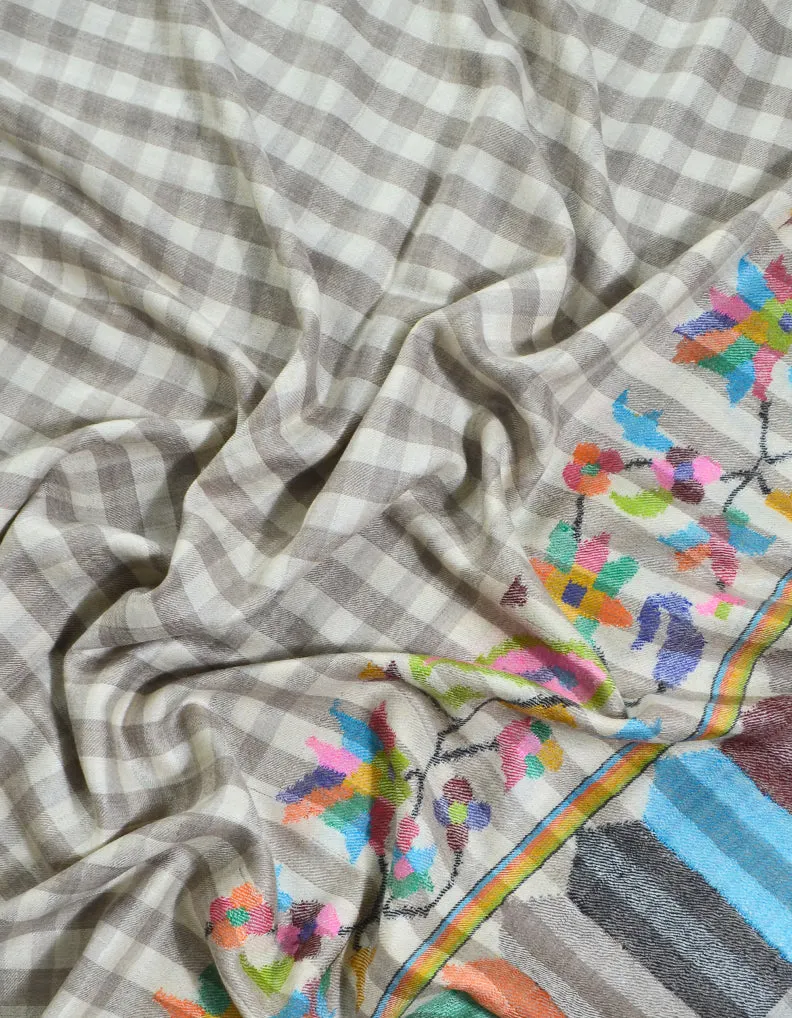 Kani Pashmina Shawl Natural 5253