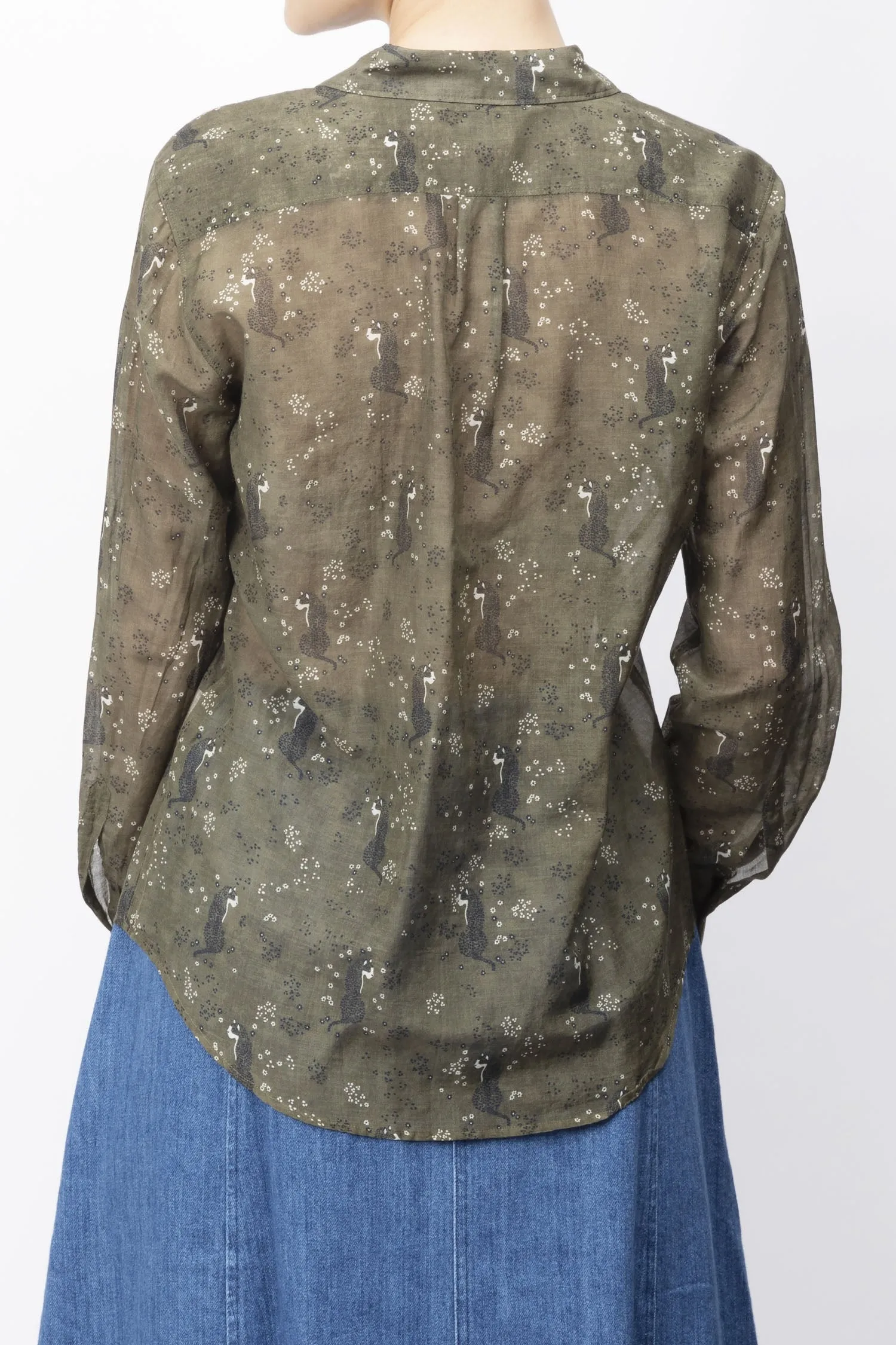 Leopard Printed Classic Shirt
