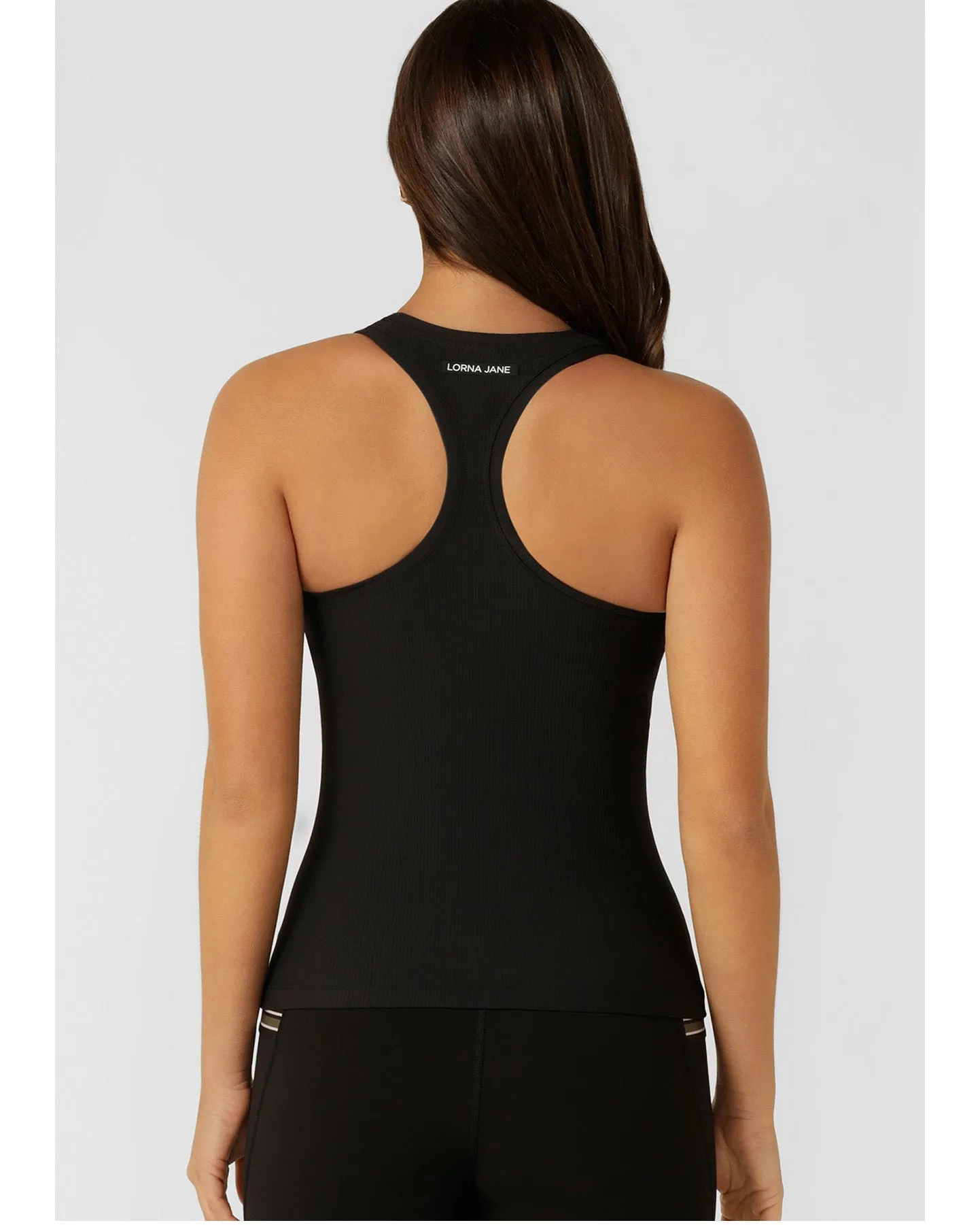 Lorna Jane Speed Circuit Active Rib Tank - Black
