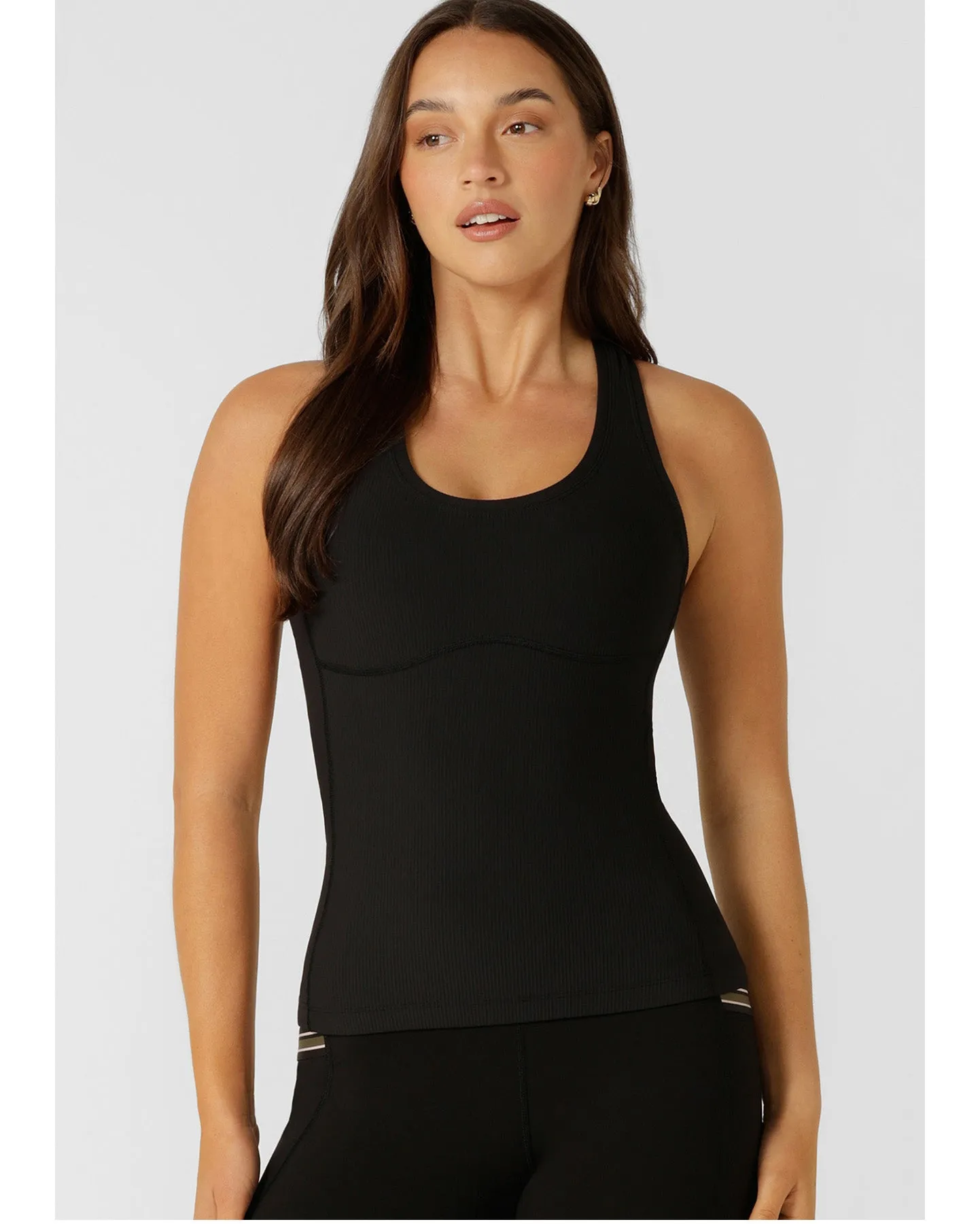 Lorna Jane Speed Circuit Active Rib Tank - Black