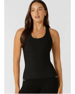 Lorna Jane Speed Circuit Active Rib Tank - Black