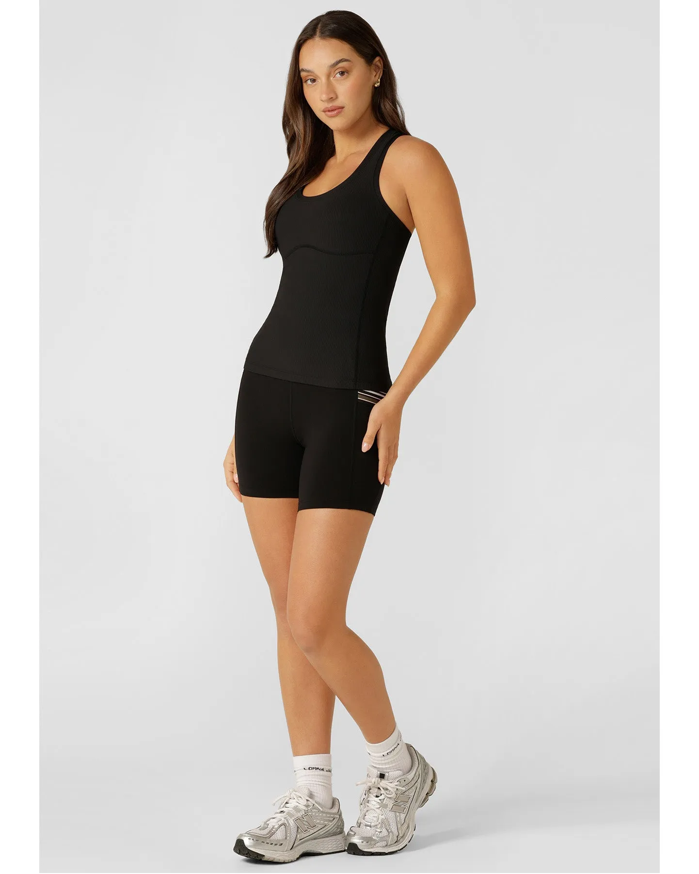Lorna Jane Speed Circuit Active Rib Tank - Black