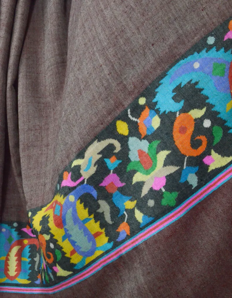 Maroon Kani Pashmina Shawl 5713
