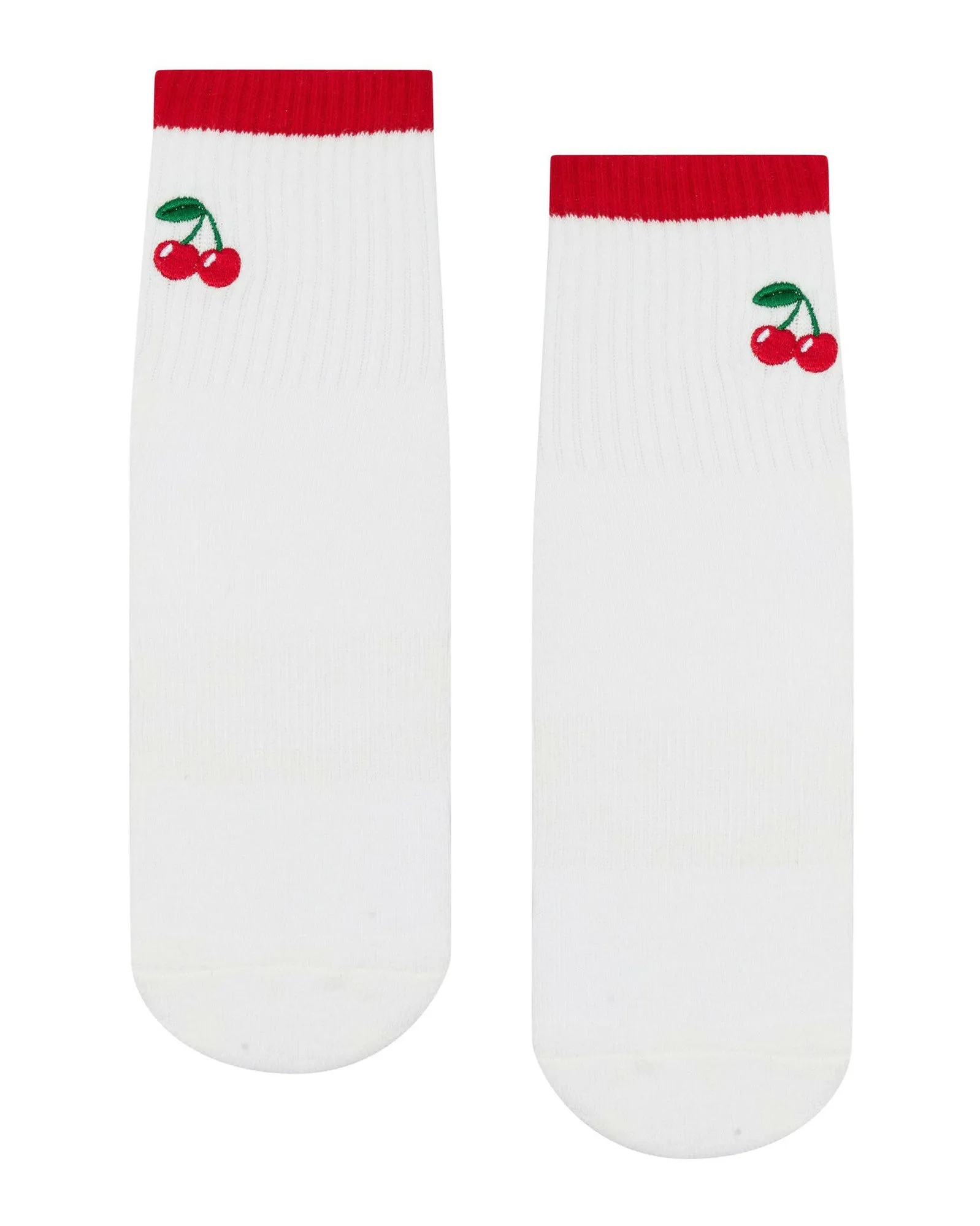 Move Active Crew Non Slip Grip Socks - Sweet Cherry
