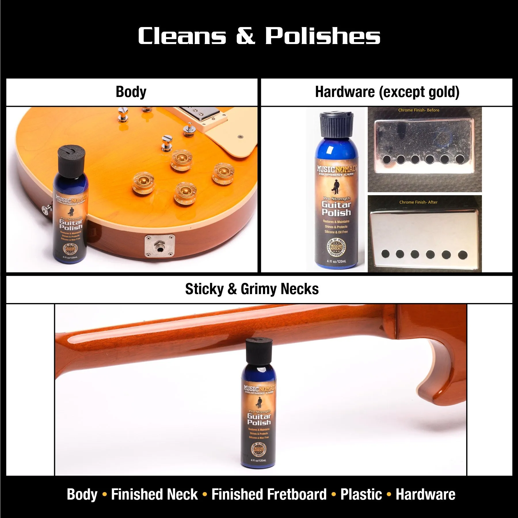 Music Nomad MN101 Guitar Polish - Pro Strength Formula