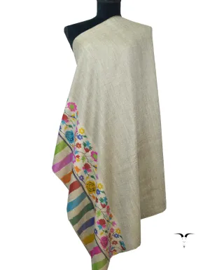 Natural Reversible Pashmina Shawl 5800