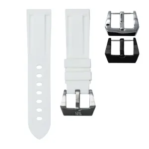 Pearl White - Rubber Watch Strap For Tudor Heritage Chrono