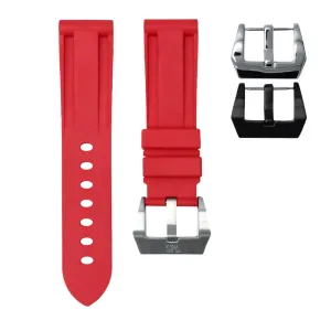 Salmon Red - Rubber Watch Strap For Breitling Superocean Heritage