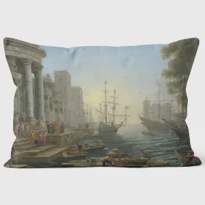 Seaport Saint Ursula - Claude - National Gallery Cushion