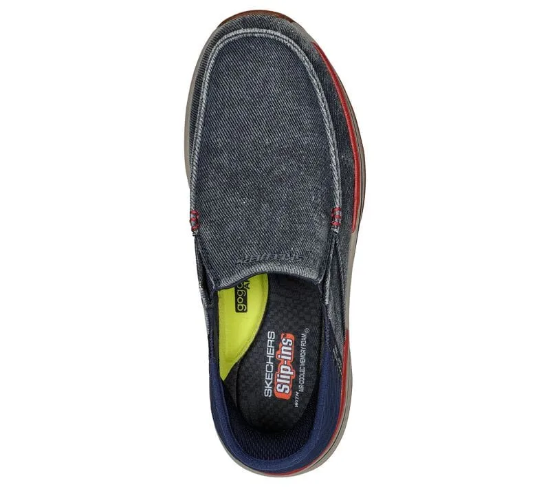 Skechers Men's Remaxed Fenick Slip Ons- Navy