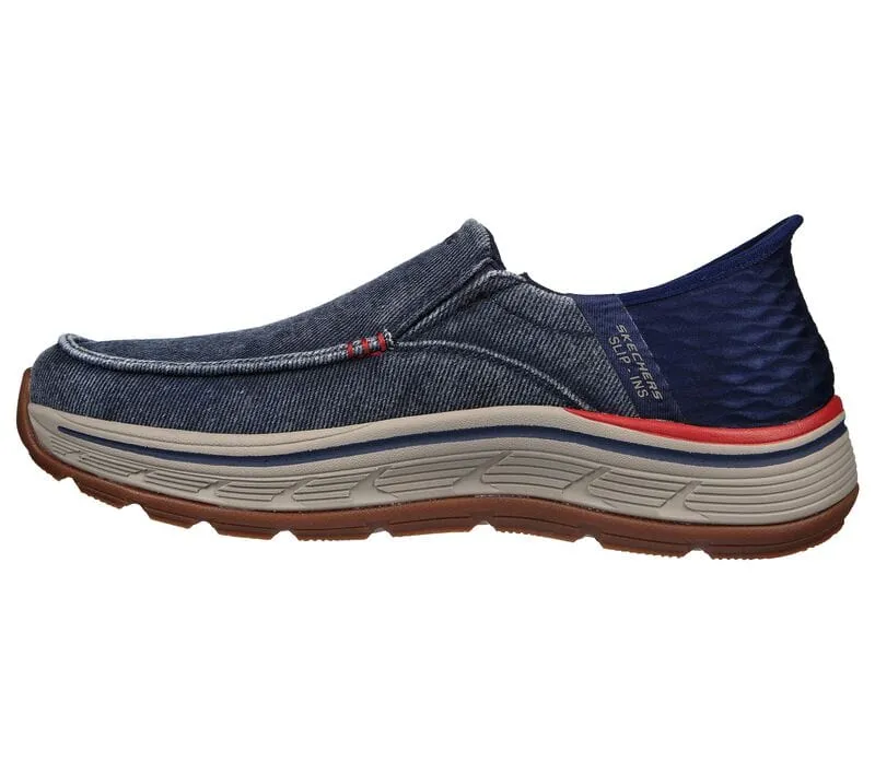 Skechers Men's Remaxed Fenick Slip Ons- Navy