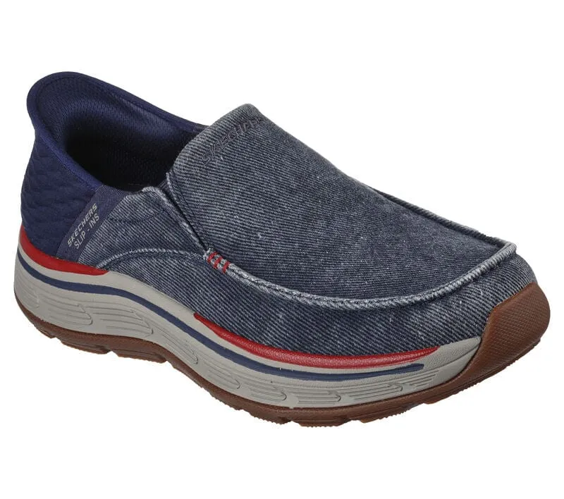 Skechers Men's Remaxed Fenick Slip Ons- Navy