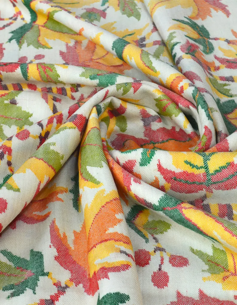 White Kani Pashmina Shawl 5062