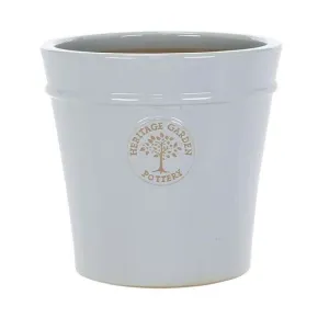Woodlodge 27cm Pastel Grey Glazed Heritage Pot
