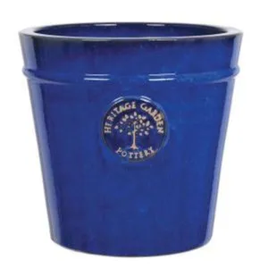 Woodlodge 50cm Blue Glazed Heritage Pot